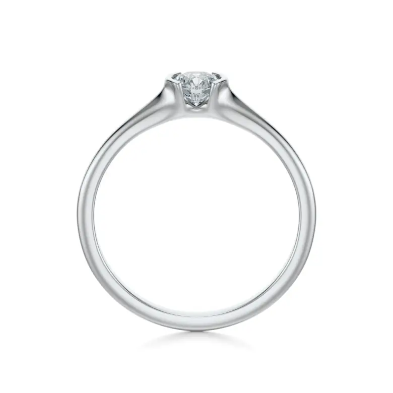 Pierścionek z białego złota z diamentem AJPZ_089